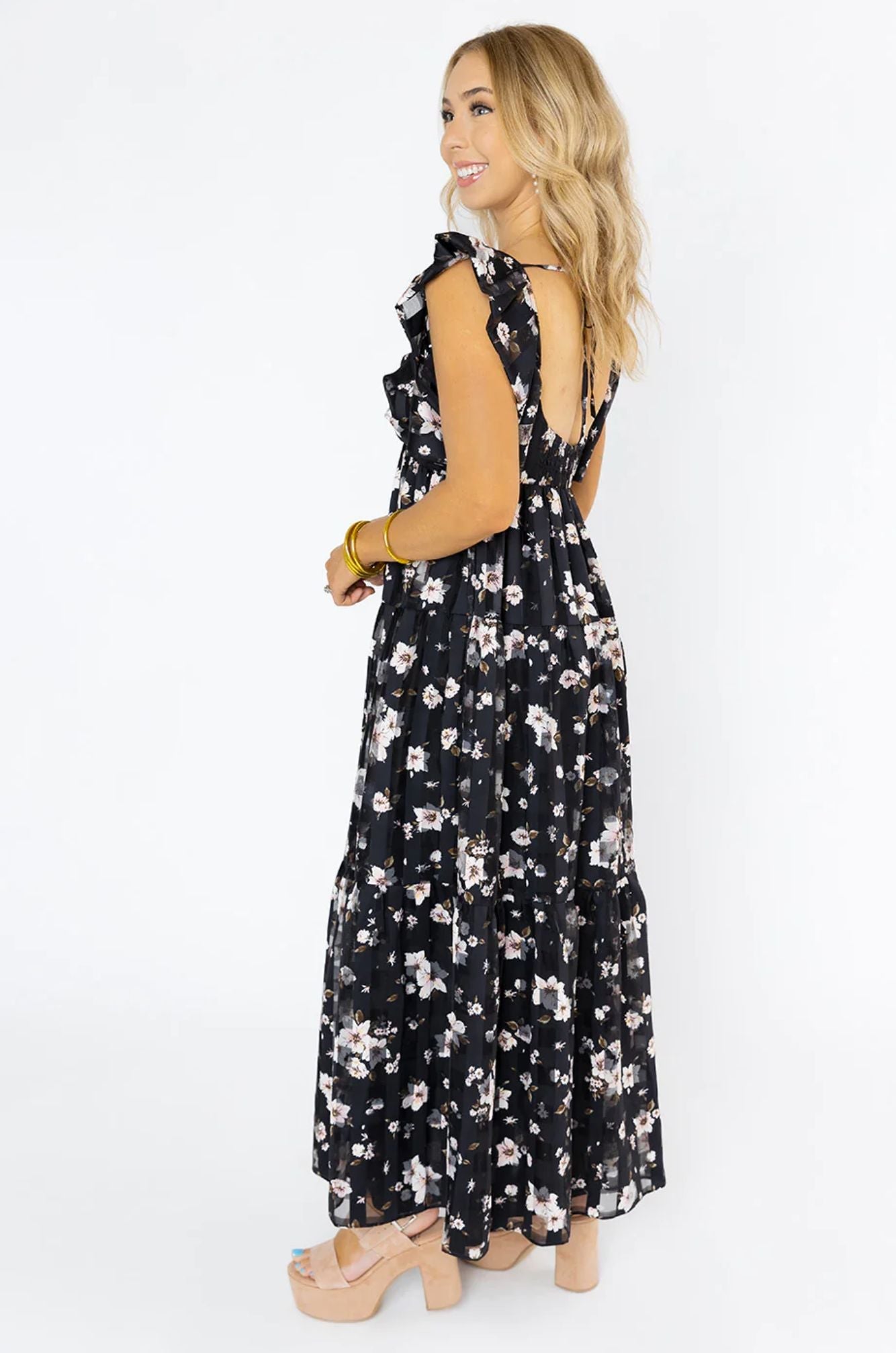 Buddy Love Flower Basket Lilly Maxi Dress-Dresses-Buddy Love-L. Mae Boutique &amp; Wild Mabel Clothing