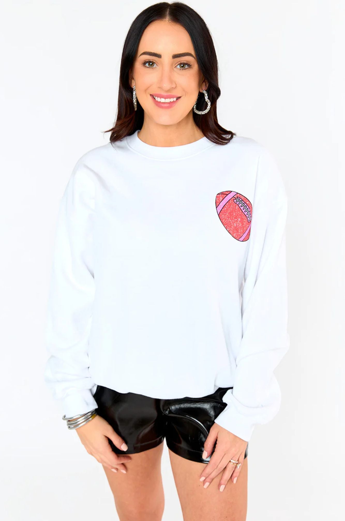 Buddy Love Football Fun Devon Sweatshirt-Tops-Buddy Love-L. Mae Boutique & Wild Mabel Clothing