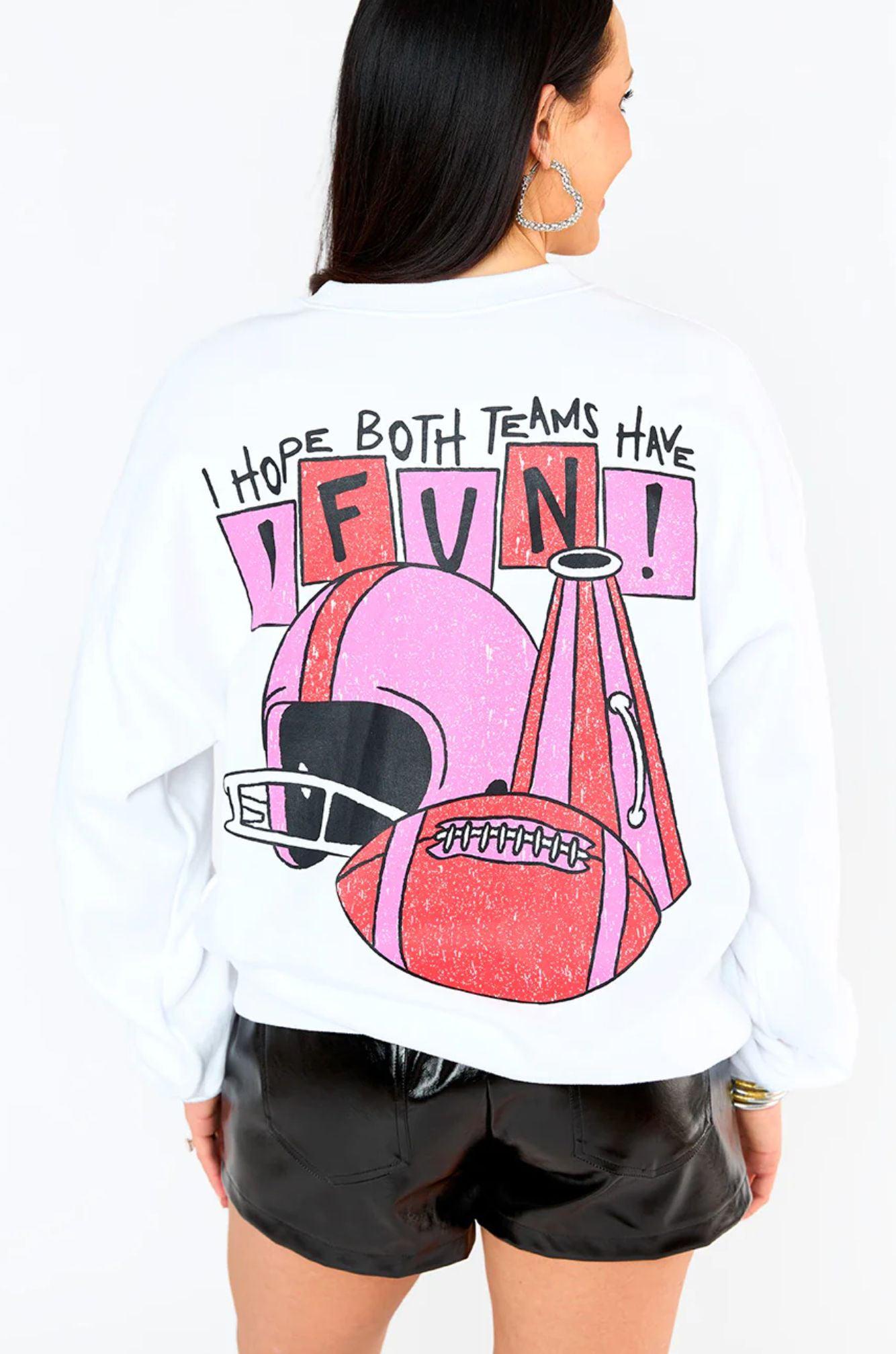 Buddy Love Football Fun Devon Sweatshirt-Tops-Buddy Love-L. Mae Boutique &amp; Wild Mabel Clothing