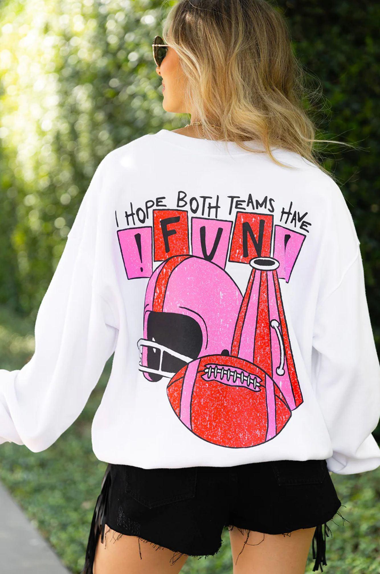 Buddy Love Football Fun Devon Sweatshirt-Tops-Buddy Love-L. Mae Boutique & Wild Mabel Clothing