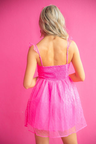 Buddy Love Hot Pink Vixen Dress-Buddy Love-L. Mae Boutique