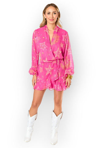 Buddy Love Jace Baton Rouge Pink Mini Dress-Buddy Love-L. Mae Boutique