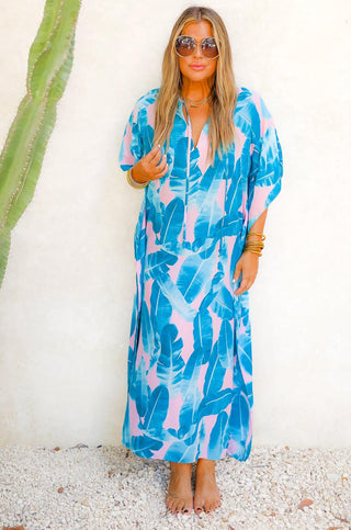 Buddy Love Miller Tahiti Caftan Maxi Dress!-Buddy Love-L. Mae Boutique
