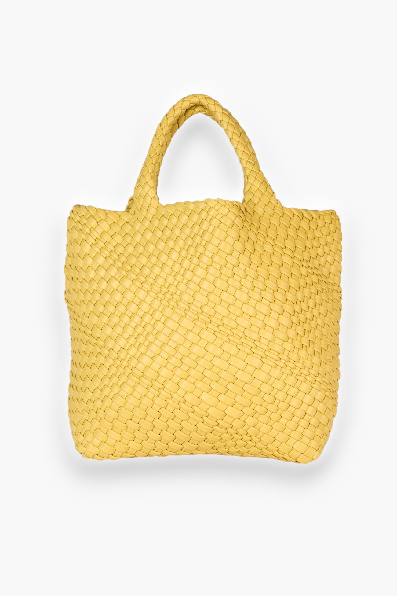 Butter Yellow Woven Tote-Lilou-L. Mae Boutique &amp; Wild Mabel Clothing