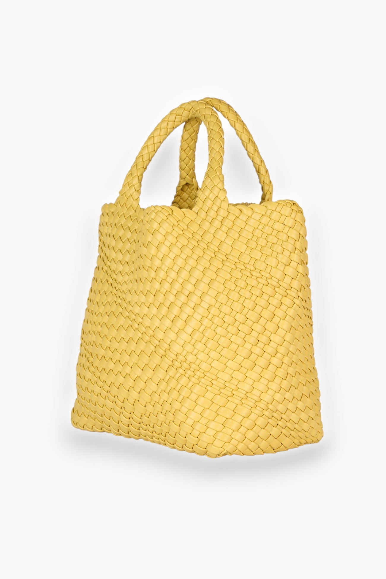 Butter Yellow Woven Tote-Lilou-L. Mae Boutique & Wild Mabel Clothing