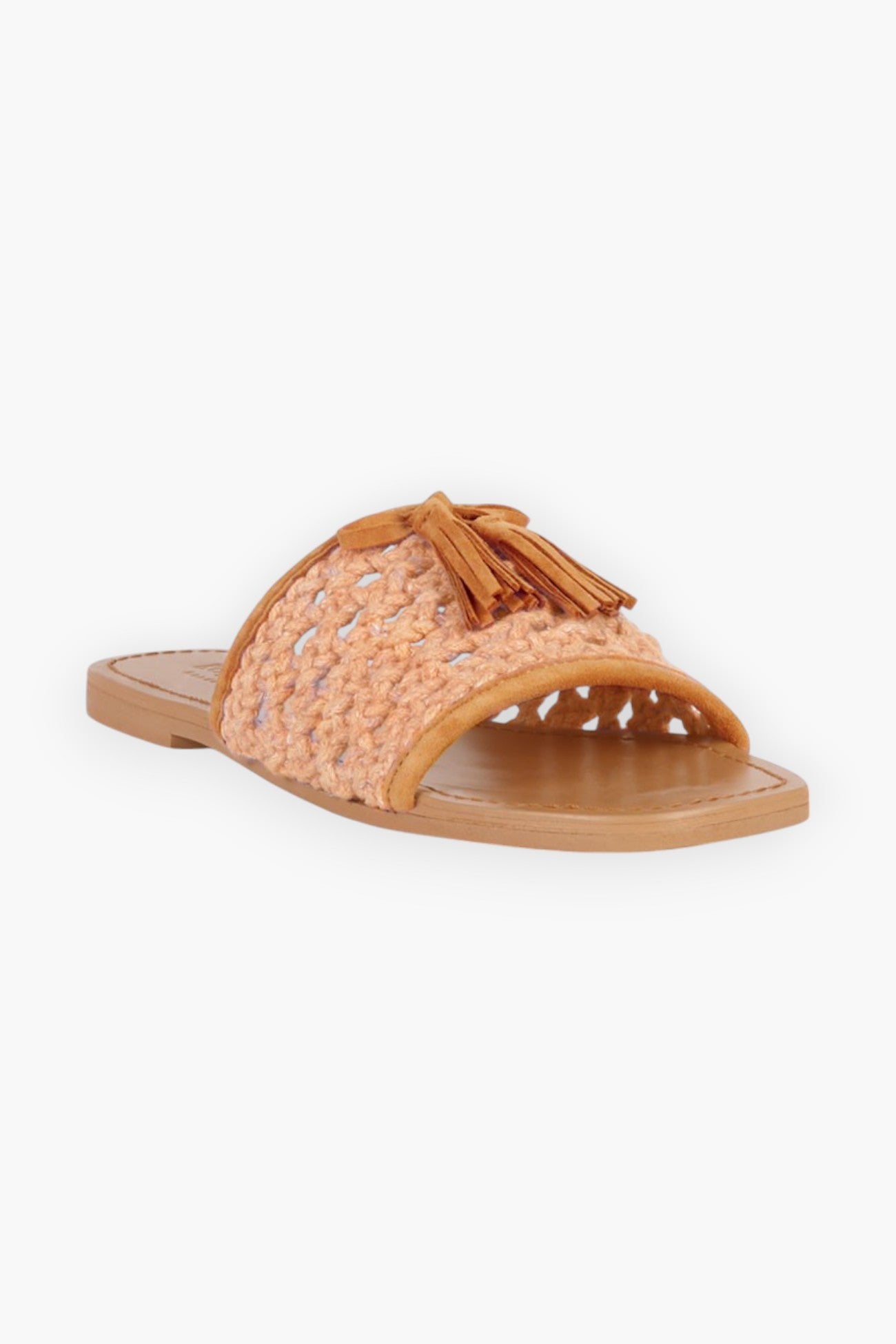 Cedar Handwoven Natural Tassel Flats-Rag Company-L. Mae Boutique & Wild Mabel Clothing