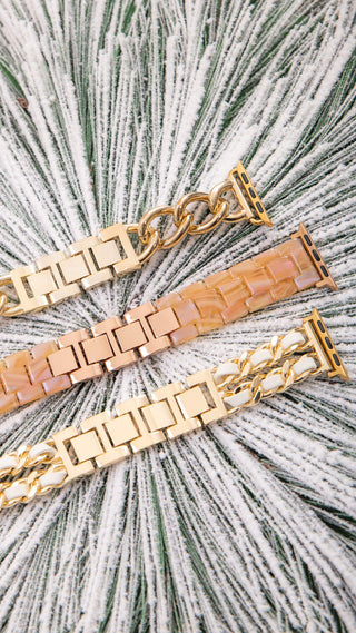 Chunky Gold Chain Smartwatch Band-AN Enterprises-L. Mae Boutique