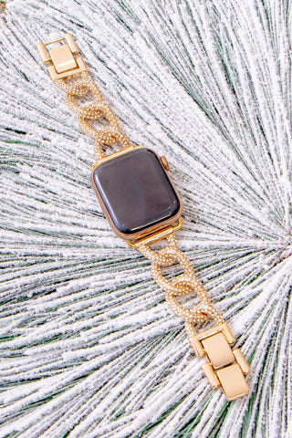 Chunky Gold Pavé Chain Smartwatch Band-AN Enterprises-L. Mae Boutique
