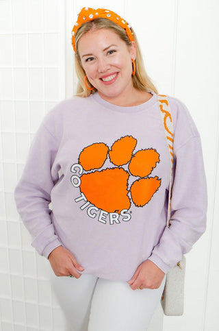Clemson Tigers Signature Corded Crewneck Sweatshirt-Chicka-D-L. Mae Boutique
