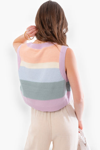 Couch to Cabana Lavender Sweater Vest-Tops-Le Lis-L. Mae Boutique & Wild Mabel Clothing