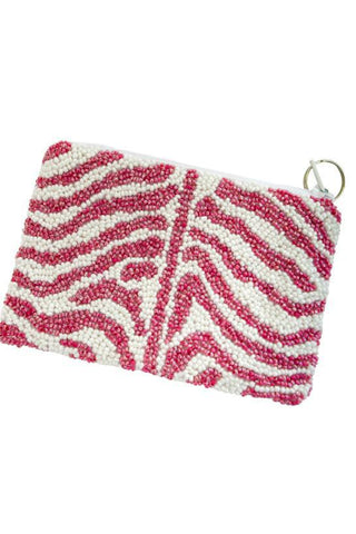 Custom Tiger Stripe Beaded Coin Pouch-Accessories-Tiana Designs-L. Mae Boutique & Wild Mabel Clothing