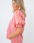 red check blouse for july 4th weekend outfit inspo