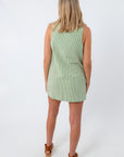 Show Me Your Mumu Field Green Gingham Everly Mini Dress back view