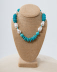 Turquoise & Pearl Statement Necklace