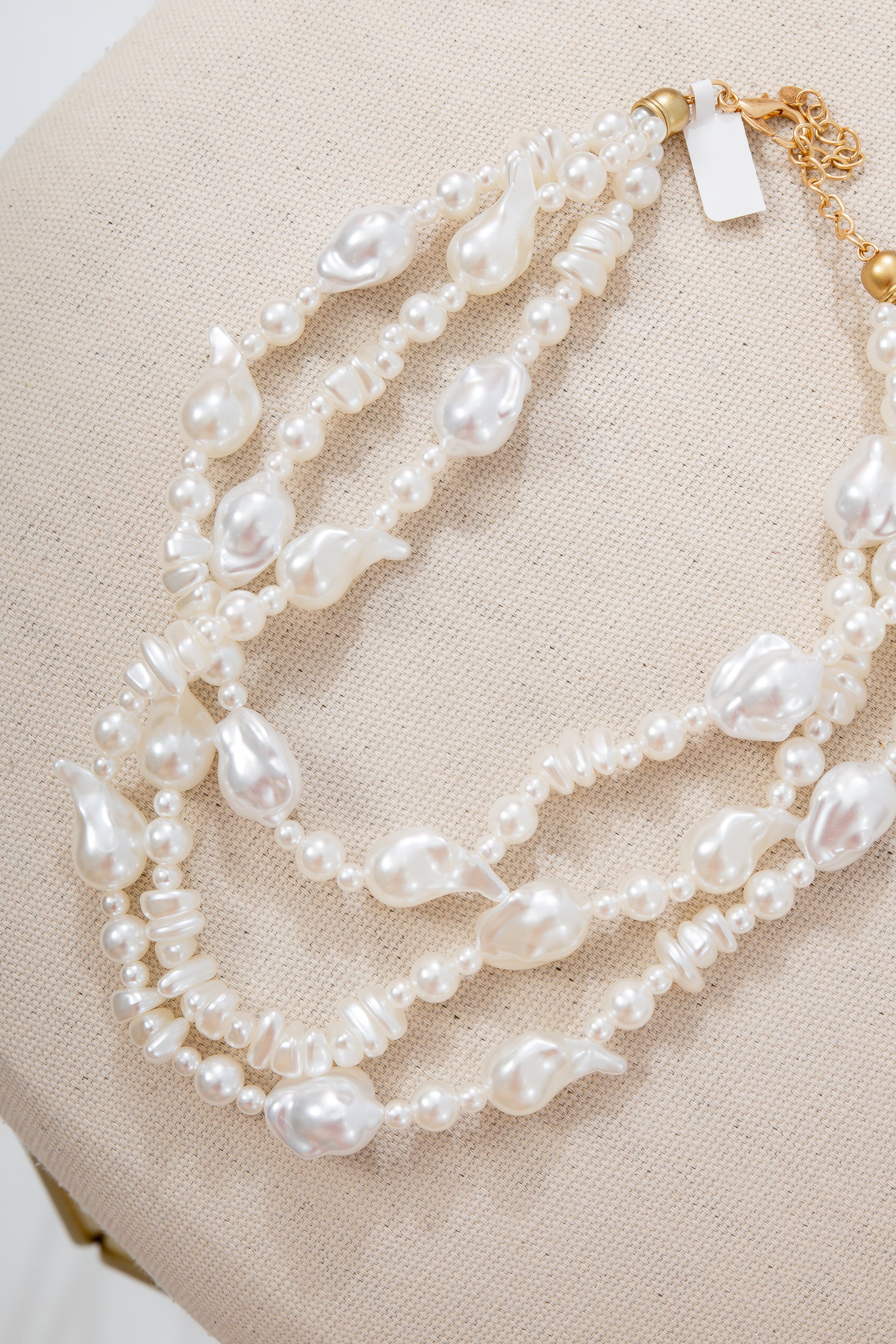 Demi Pearl Layered Statement Necklace