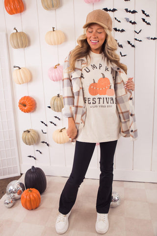 Gourd Vibes Only Pumpkin Festival Oversized Tee-Wknder Los Angeles-L. Mae Boutique