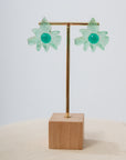 Seaside Lotus Flower Stud Earrings