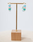 Mermaid Treasure Pastel Small Beaded Hoops