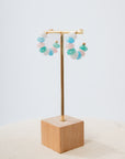 Mermaid Treasure Pastel Small Beaded Hoops