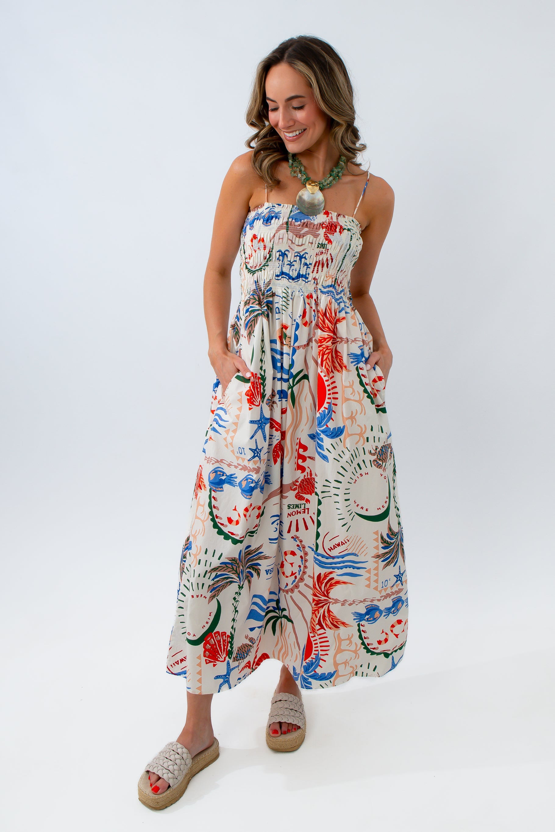 Z Supply Printed Cornelia Getaway Midi Dress