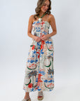 z supply summer maxi dress with fish and palm trees for vacation