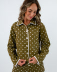 Olivia Green Polka Dot Jacket