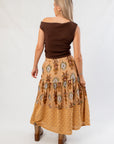Latte Lace Bottom Tiered Skirt