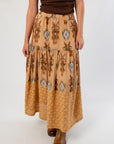 Latte Lace Bottom Tiered Skirt