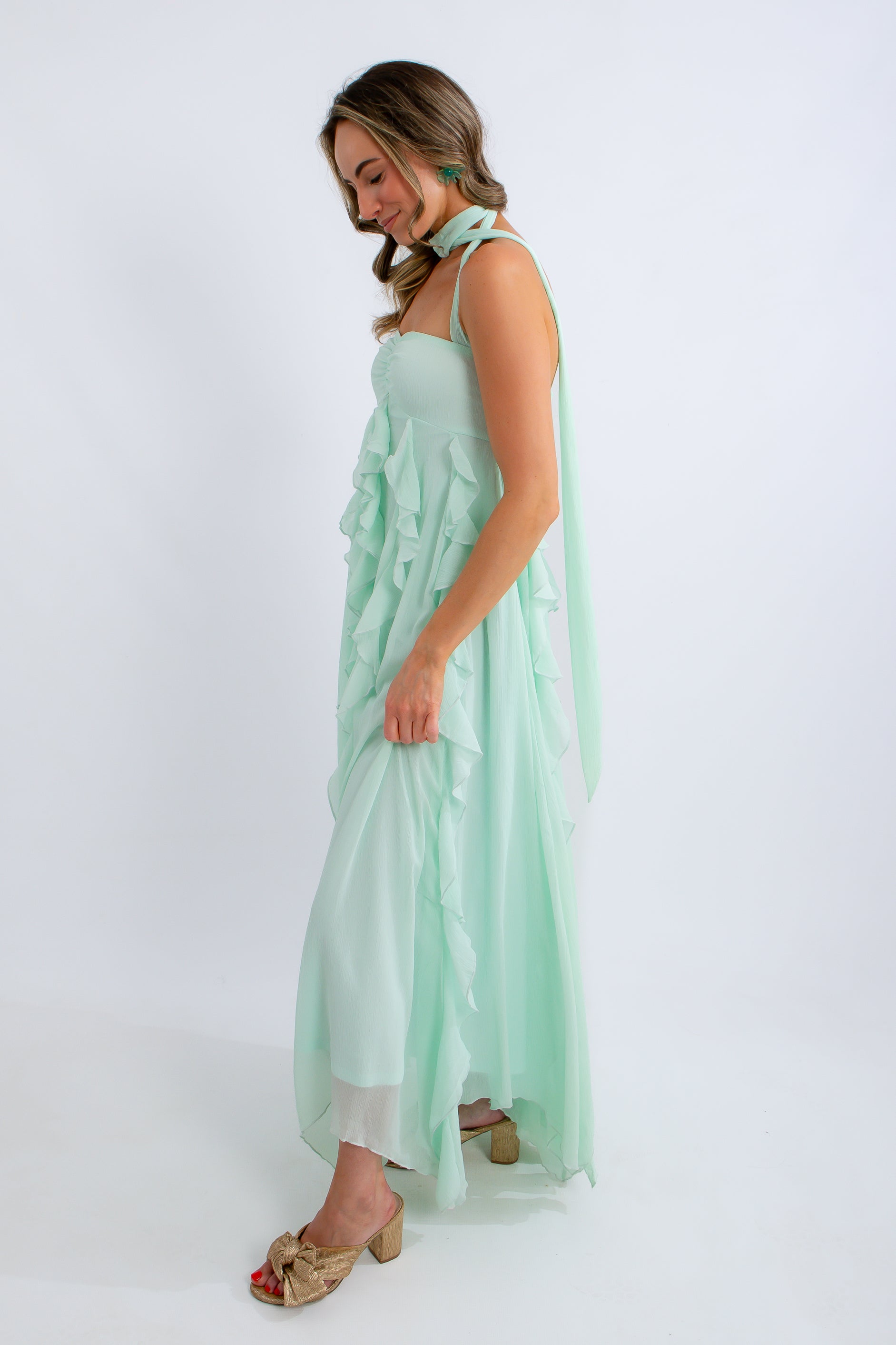 Show Me Your Mumu  Ruffle Maxi Dress