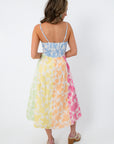 Sunrise Blooms Midi Dress