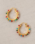Riviera Beaded Hoop Earrings