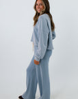 Blue Z Supply pants for casual and lounge wear, blue loungewear set, Z Supply lounge pants, blue sweatpants