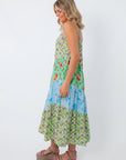 Seaside Meadows Tiered Midi Dress