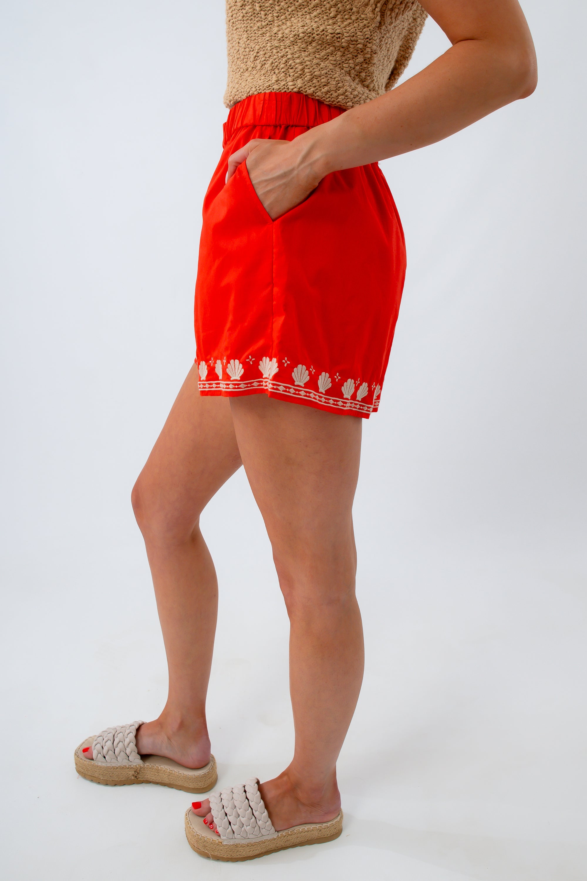 100% cotton breathable beach shorts