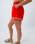 100% cotton breathable beach shorts