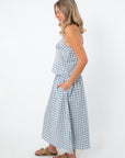 Day's End Blue Gingham Patchwork Set