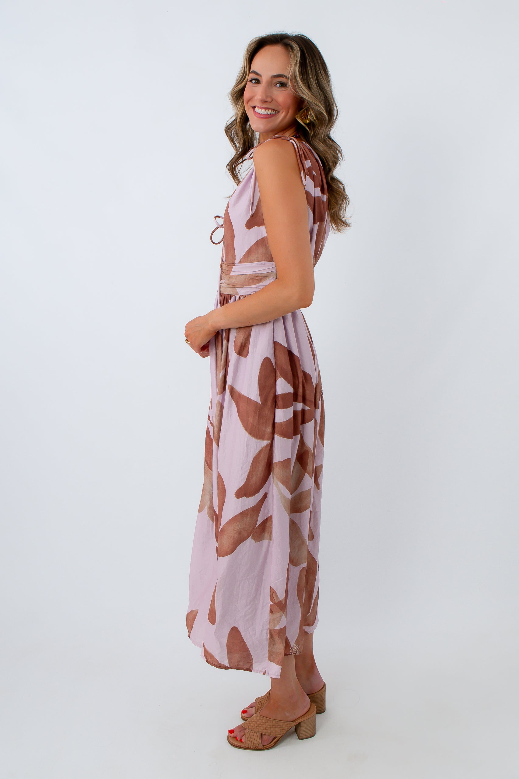 Dusk Till Dawn Floral Midi Dress