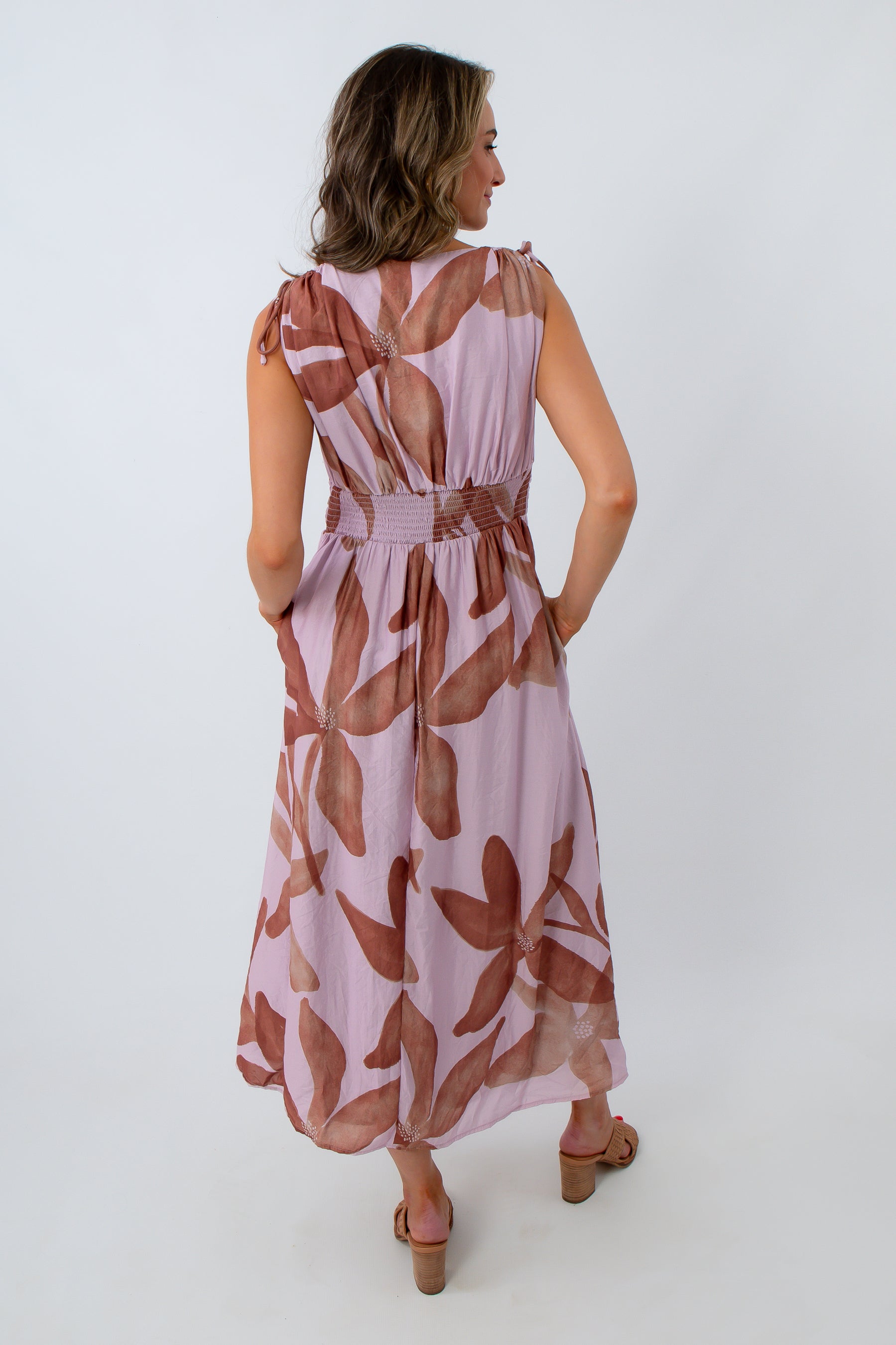 Dusk Till Dawn Floral Midi Dress