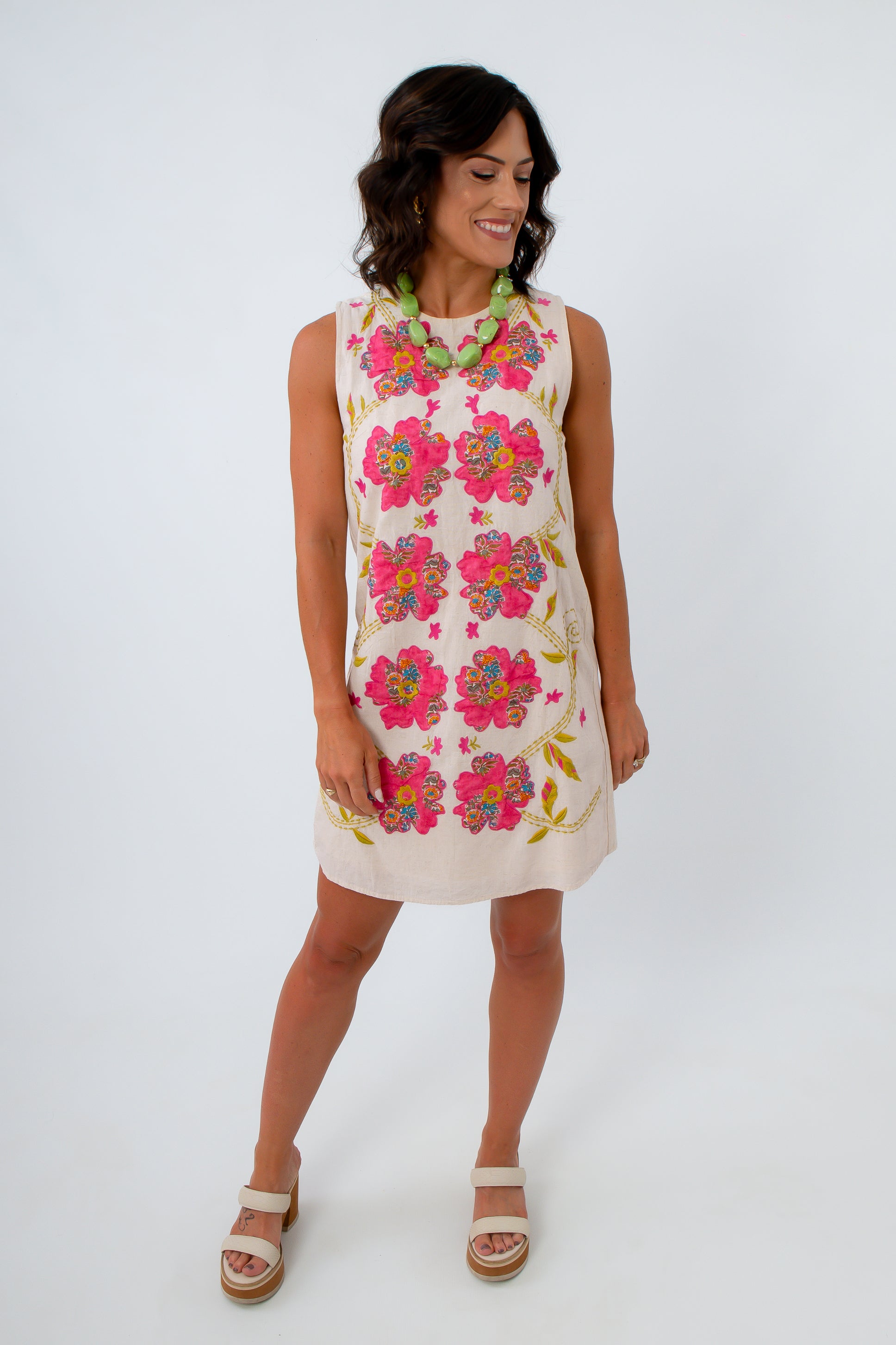 THML Mimi Floral Sleeveless Shift Dress