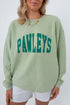 Pawleys Island oversized corded sweatshirt with front logo in green