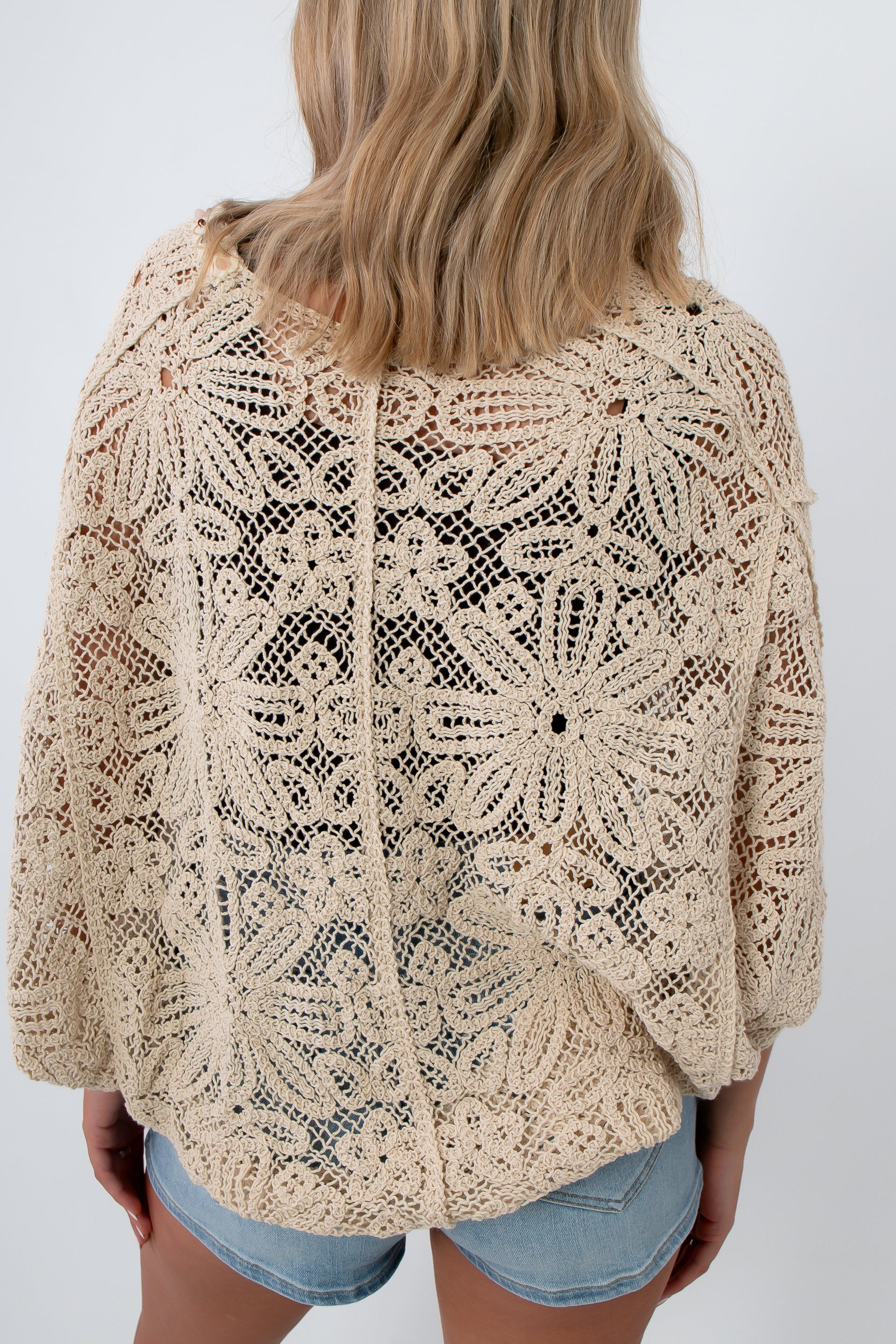 Dulce Drift Crochet Coverup Cardigan