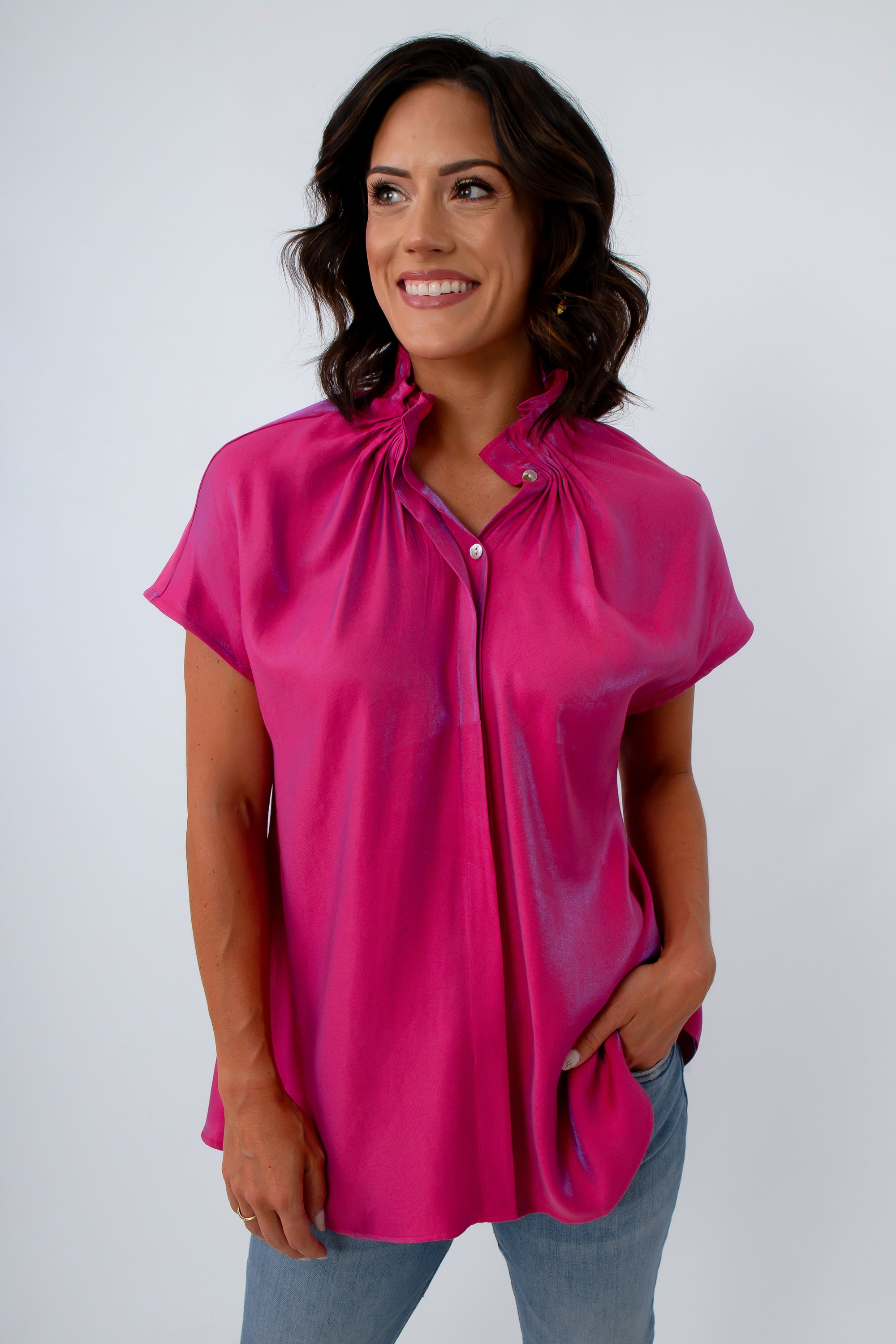 Iridescent Pink Top