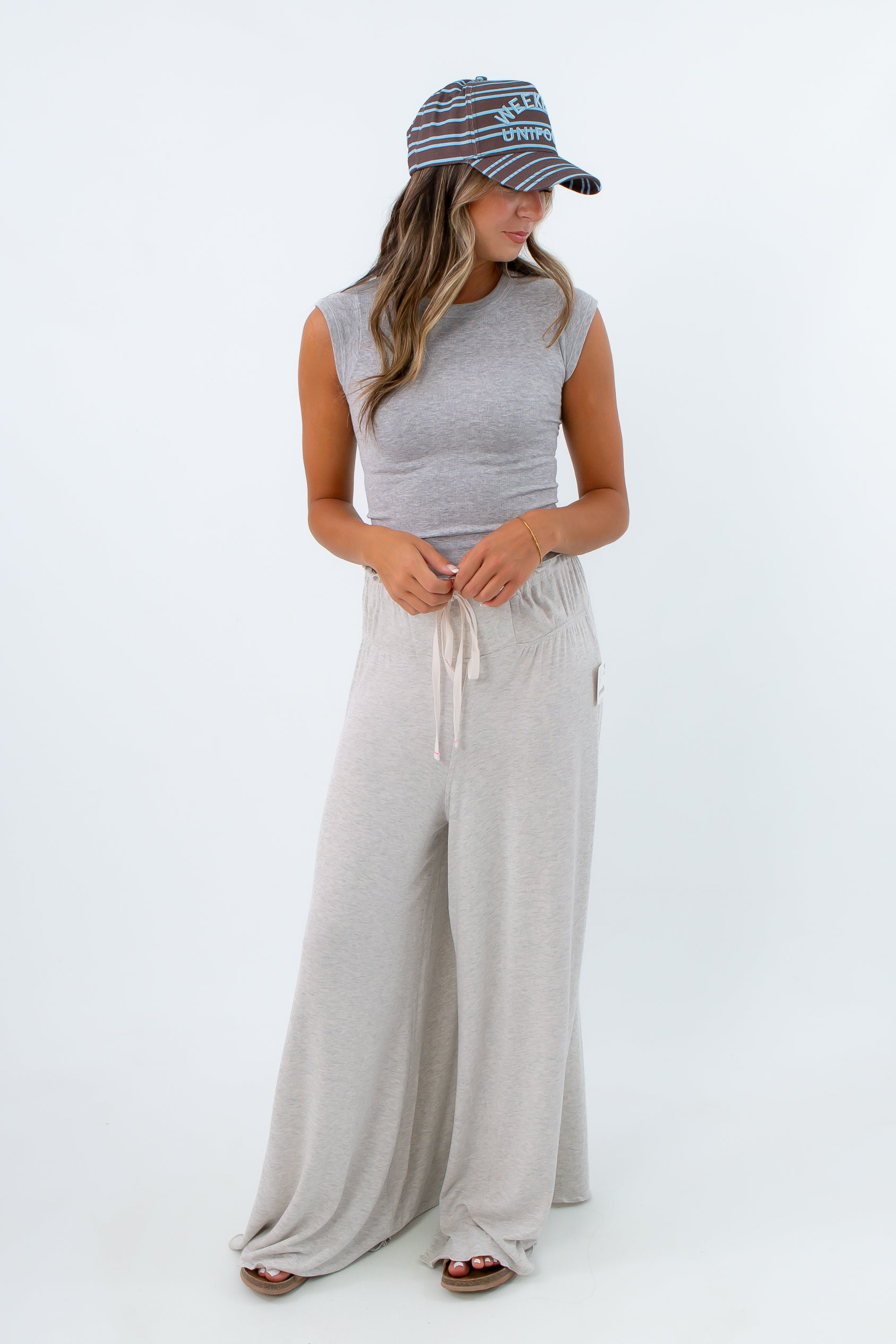 Free People Heather Grey Dream State Pants