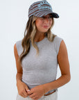 Free People Heather Grey So Soft Seamless Baby Tee