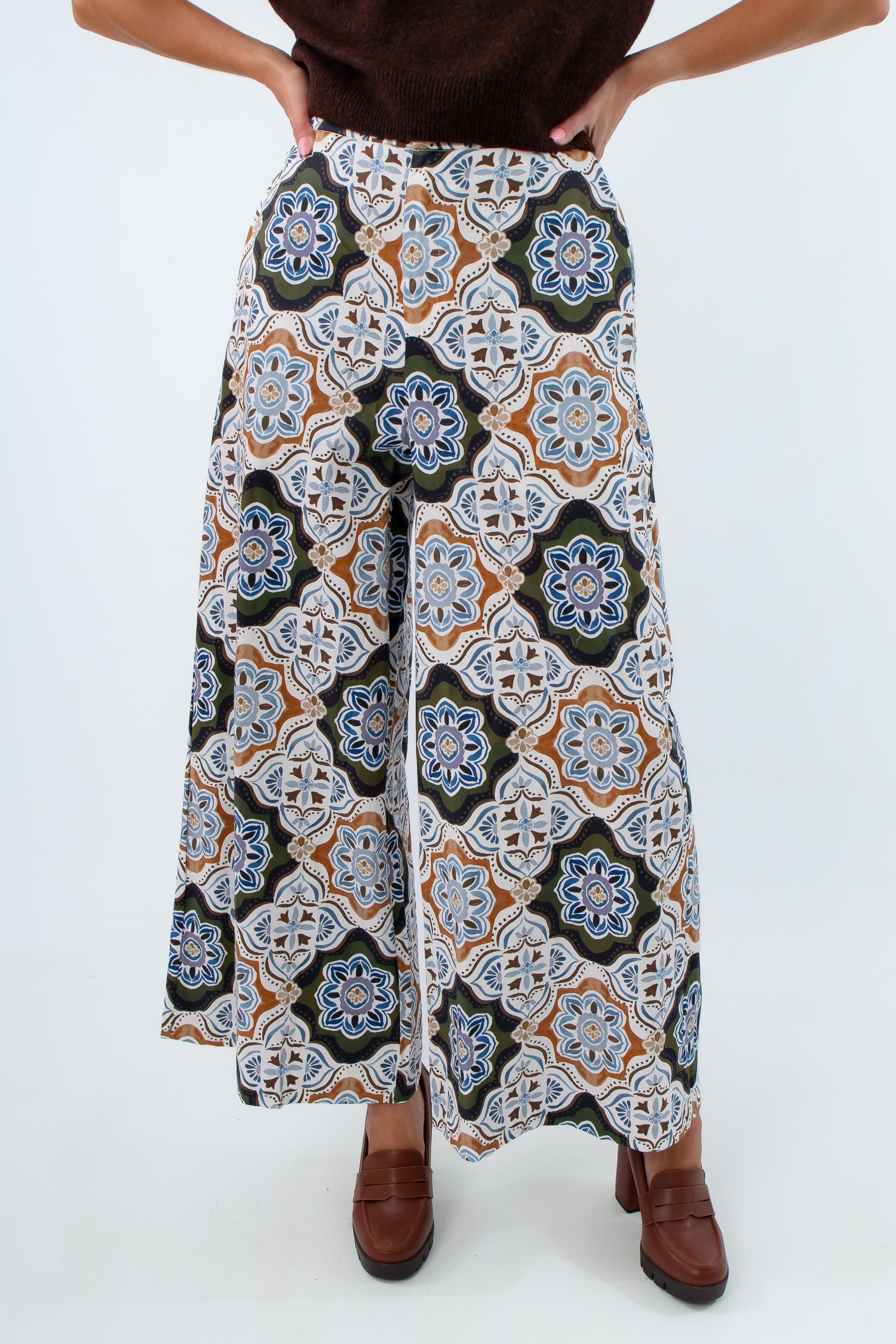 Work Of Art Barrett Wide Leg Trouser patterned pants, Prosperina Barrett Wide Leg Trousers, Patterned trousers