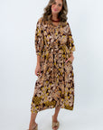 Deco Dreams Long Sleeve Midi Dress