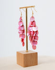 Mermaid's Tale Pearlescent Pink Earrings
