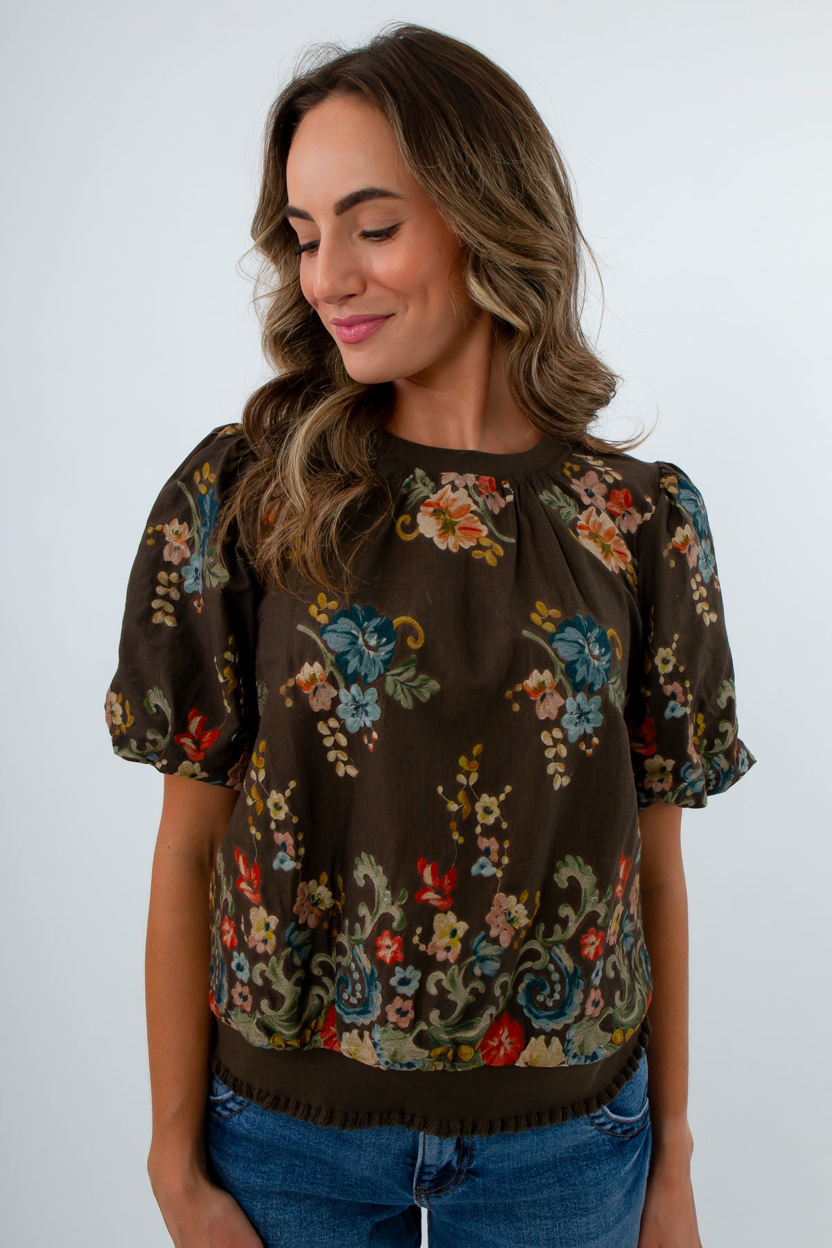 Memory Lane Floral Embroidered Top