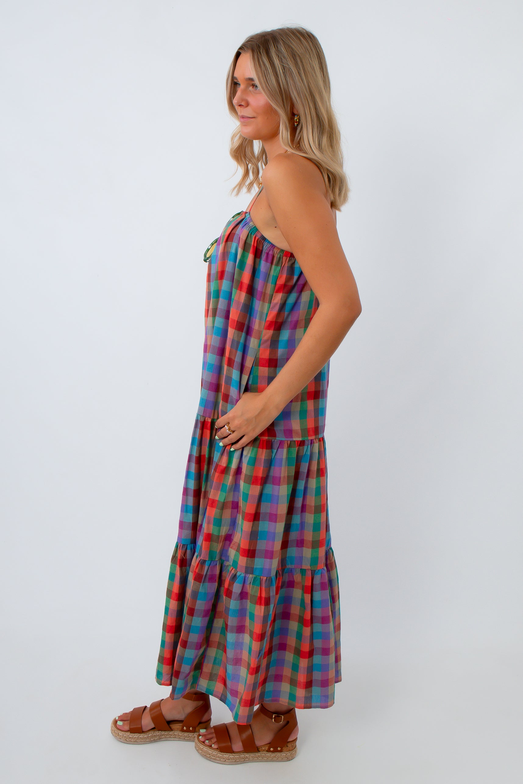 wishlist colorful plaid dress