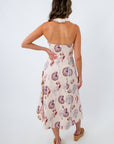 Mia Shell Print Halter Midi Dress